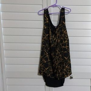 Black with bronze design top